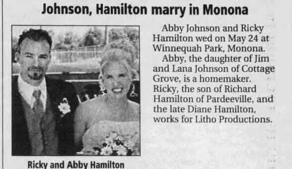 Marriage of Hamilton / Johnson